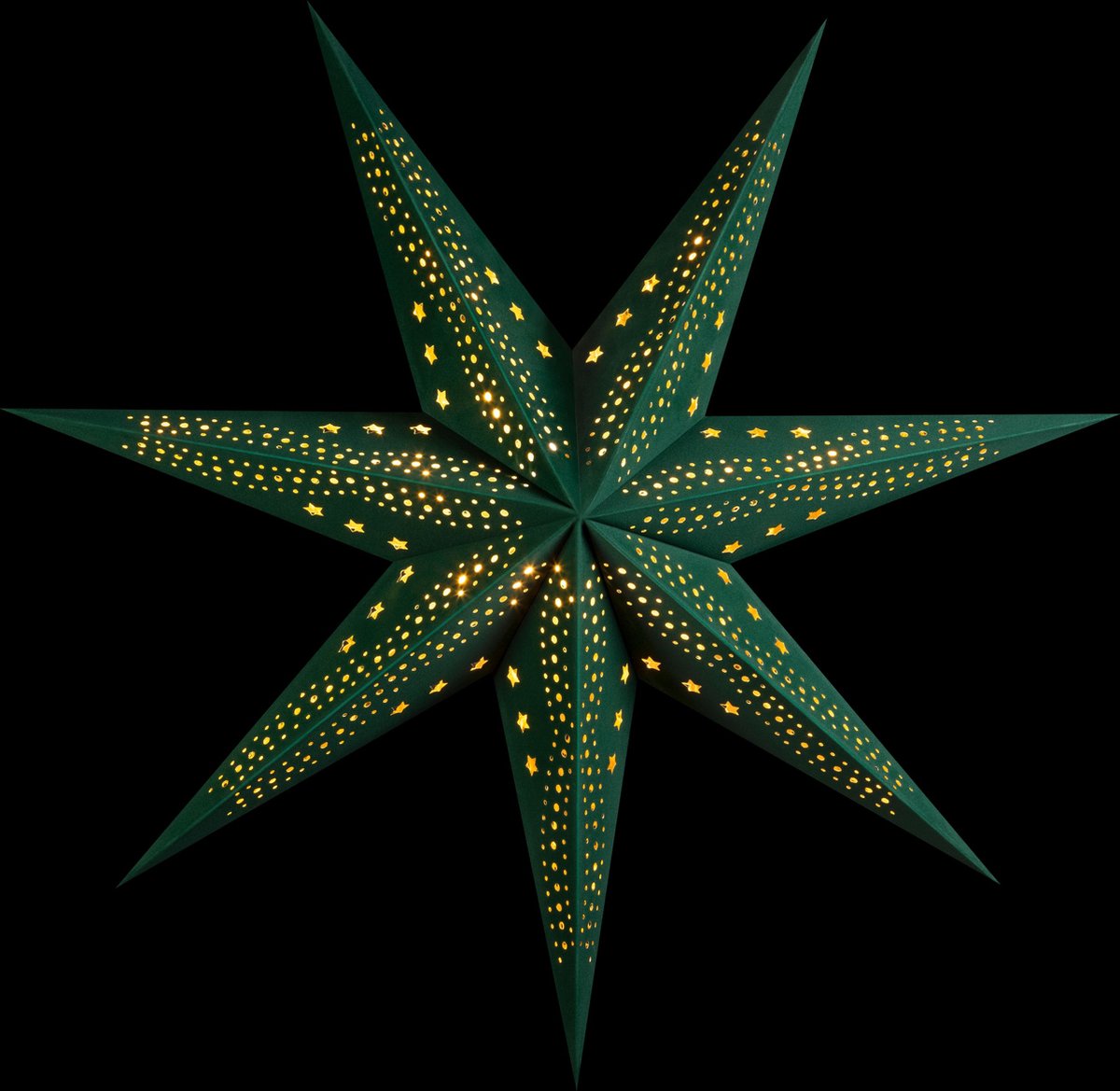 Sterntaler decoratieve ster | Kerststerpapier | Fluweel | vouwster | 75cm | Binnen | gloeilamp | Stekker